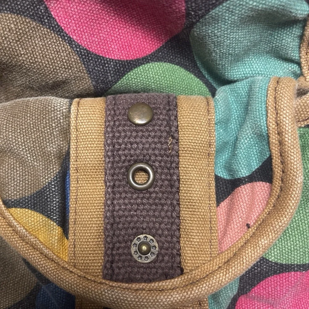 Vintage Y2K Polka Dot Shoulder Bag Purse MULTICOLOR Boho Hippie 90s Style